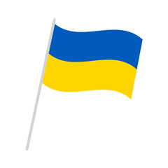 Ukrainian flag illustration