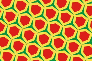 Geometric pattern in the colors of the national flag of Republic of the Congo. The colors of Republic of the Congo.