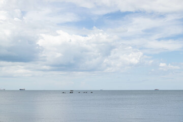 Scenery of the sea on Summer Holidays