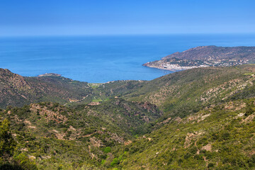 Mountain range Serra de Rodes, Spain