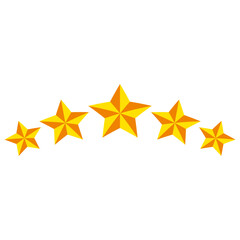Fototapeta premium golden star icon in trendy flat design