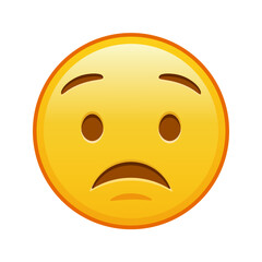 Excited face Large size of yellow emoji smile