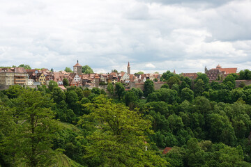 Fototapeta na wymiar The panorama of Rothenburg ob der Tauber, Germany
