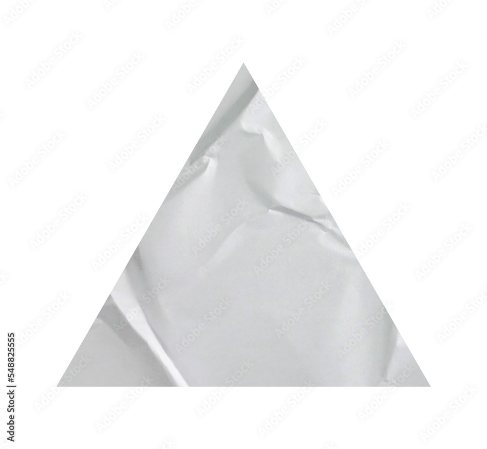 Poster stickers in triangle shapes with paper texture. glued sticker for retro label, tag, and design eleme