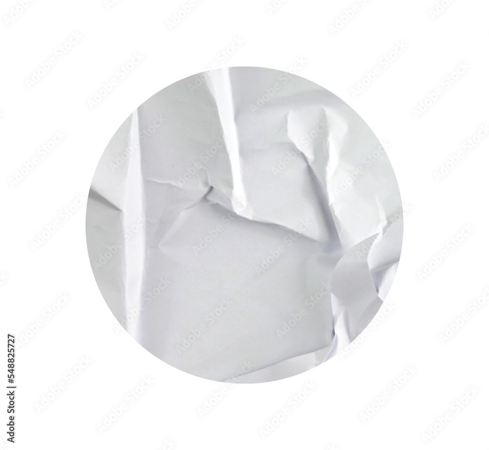 Poster stickers in round shapes with paper texture. glued sticker for retro label, tag, and design element.