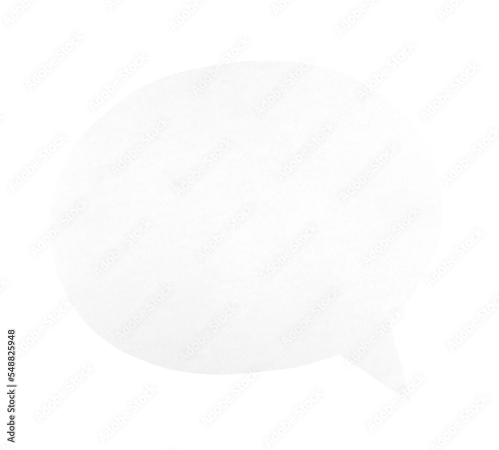 Aufkleber paper bubble text in oval shape. bubble speech in white crumpled paper texture.