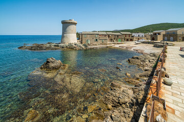 The picturesque village of Tollare on a summer morning, near Ersa, in Cap Corse, Corsica, France.