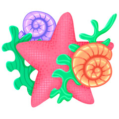 Sea Ocean Life Illustration