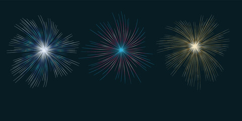 Set of Fireworks