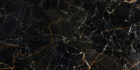 Naklejka na ściany i meble black marble stone texture, natural background