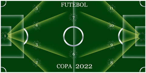 Arte vetorial pra copa 2022 pra colocar as fotos dos jogadores  © Mrio