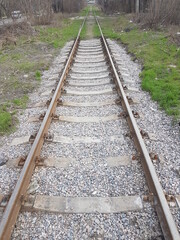 Obraz premium railway in the countryside