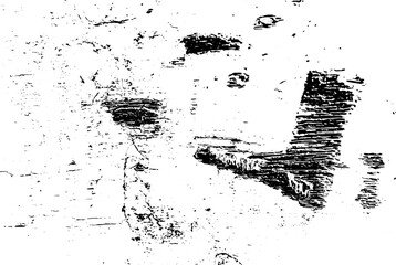 Rustic grunge vector texture with grain and stains. Abstract noise background. Weathered surface. Dirty and damaged. Detailed rough backdrop. Vector graphic illustration with transparent white. EPS10.