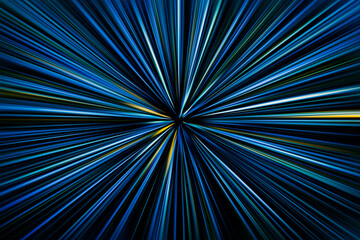 Lights trail, Star warp, illustration design