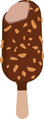 chocolate ice cream stick popsicle melting sprinkle