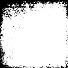 Rustic grunge vector texture with grain and stains. Abstract noise background. Weathered surface. Dirty and damaged. Detailed rough backdrop. Vector graphic illustration with transparent white. EPS10.