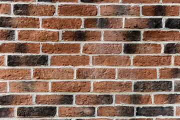 Wall made of bricks with different colors. Abstract home design