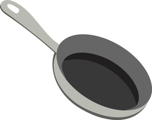 frying pan with holder