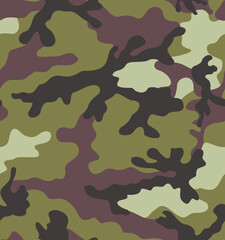 
green camouflage pattern army uniform texture, military seamless pattern, vector illustration.
