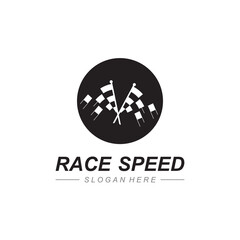 Race flag icon design