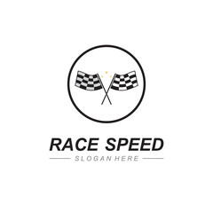 Race flag icon design