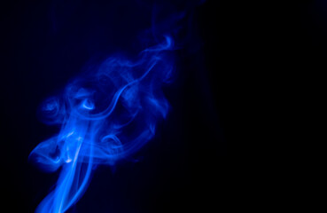 blue incense smoke
