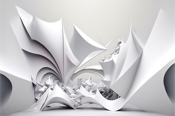 Modern Abstract White Background