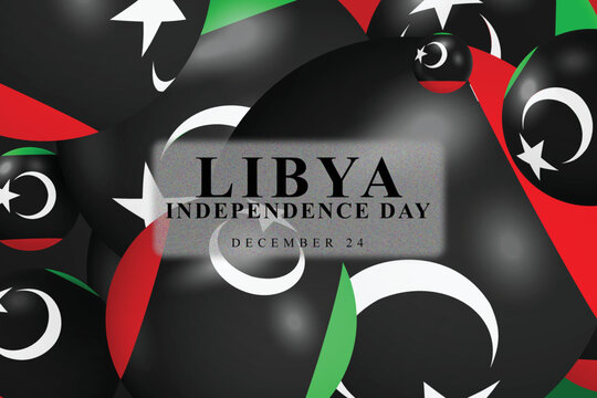 Libya Independence Day background.