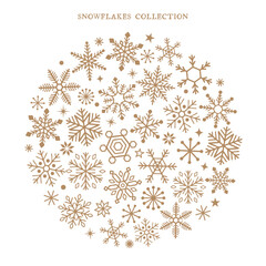 雪の結晶のオーナメントイラスト