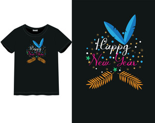 New year T-shirt | Happy new year | New year 2023 | Celebrate mood, Male and Female T-shirt