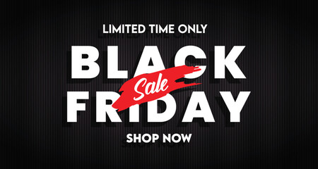 Black Friday Sale. Banner, poster, on dark background.
