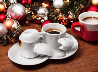 Obraz na płótnie Canvas Christmas Coffee