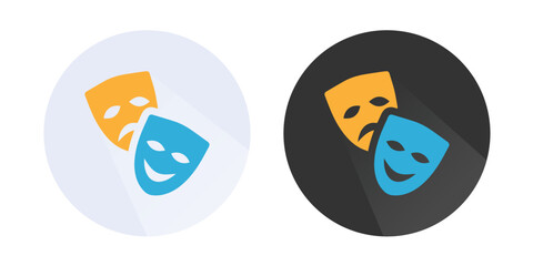 Scary and funny face icon, Halloween icon, ghost icon, scream mask icon, ghost logo Colorful vector icons