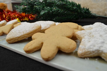 beautiful handmade cookies for Christmas celebration