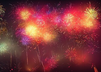 Naklejka premium Fireworks