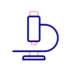 Microscope icon. an instrument for viewing small microbes.