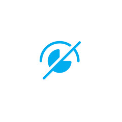 Crossed Out Eye Icon, Unsee Eye Icon, Sensitive Content Icon, Invisible Icon Vector Illustration Eps10