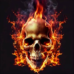 Midjourney abstract render of a mockup human skull