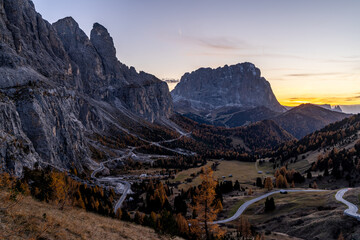Fototapeta premium Dolomity, Włochy, Tyrol, Alpy, góry, Passo Gardena 