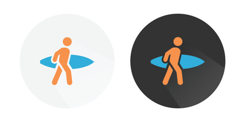 Waterski icon, Water skiing icon, Jet ski icon, Water Ski Sport, Water skiing logo Colorful vector icons