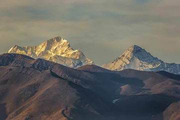 Printed kitchen splashbacks Makalu Makalu peak in Xigaze Everest National Park, Tibet, China