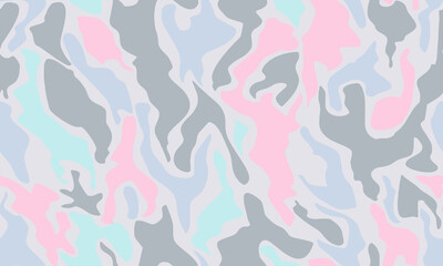 Full seamless summer and spring women military camouflage skin pattern vector for decor and textile. Snow army masking design for hunting textile fabric printing and wallpaper.