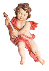 Little putto with a musical instrumentangel,angels,putto,cherup,sculpture,object,objekt,christmas,faith,religious,pious,devout,devine,rococo,baroque,styl,christmas,carving,makes music,made music,guita - 548860796