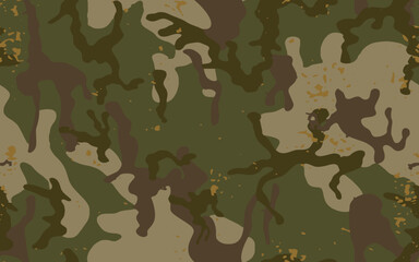 Full seamless camouflage texture skin pattern vector for military textile. Usable for Jacket Pants Shirt and Shorts. Army camo masking design for hunting fabric print and wallpaper. 