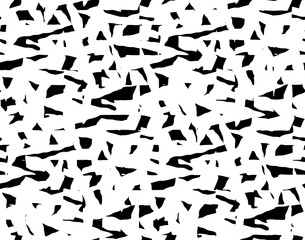 Full Seamless Texture Pattern. Monochrome Abstract Lines Vector. Black and White Dress Fabric Print. Design for Textile and Home Decoration. 