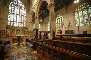 St Andrew's Cathedral interior - Sydney - obrazy, fototapety, plakaty