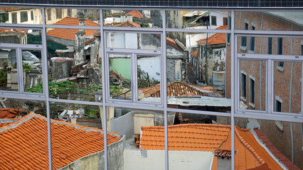 architecture in a mirror