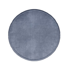 soft pouf isolate on a transparent background, interior furniture, 3D illustration, cg render