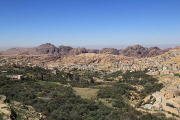 Jordanien - Stadt in den Bergen