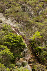 waterfall in the forest. RIACHO DA PRATAM CHAPADA DIAMANTINA NORTE, BAHIA, BRAZIL